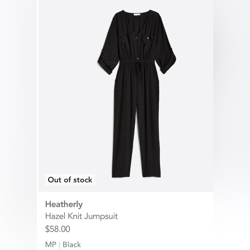 Kayleigh Hazel knit Jumpsuit. Black. MP.